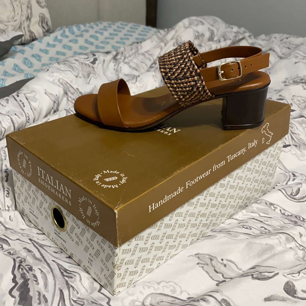 New!!  Italian shoemaker heels. Comfy sole!